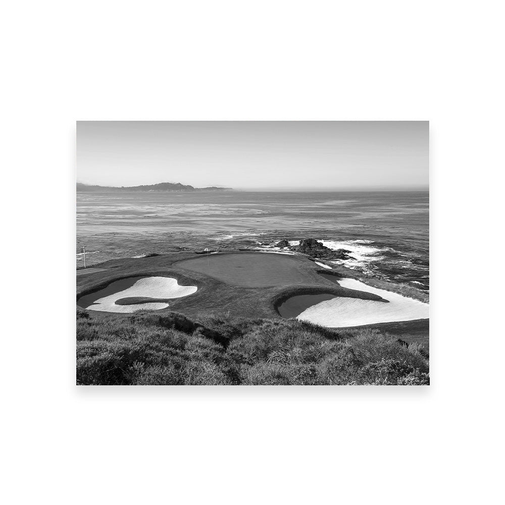 Pebble Beach Grayscale Wall Art