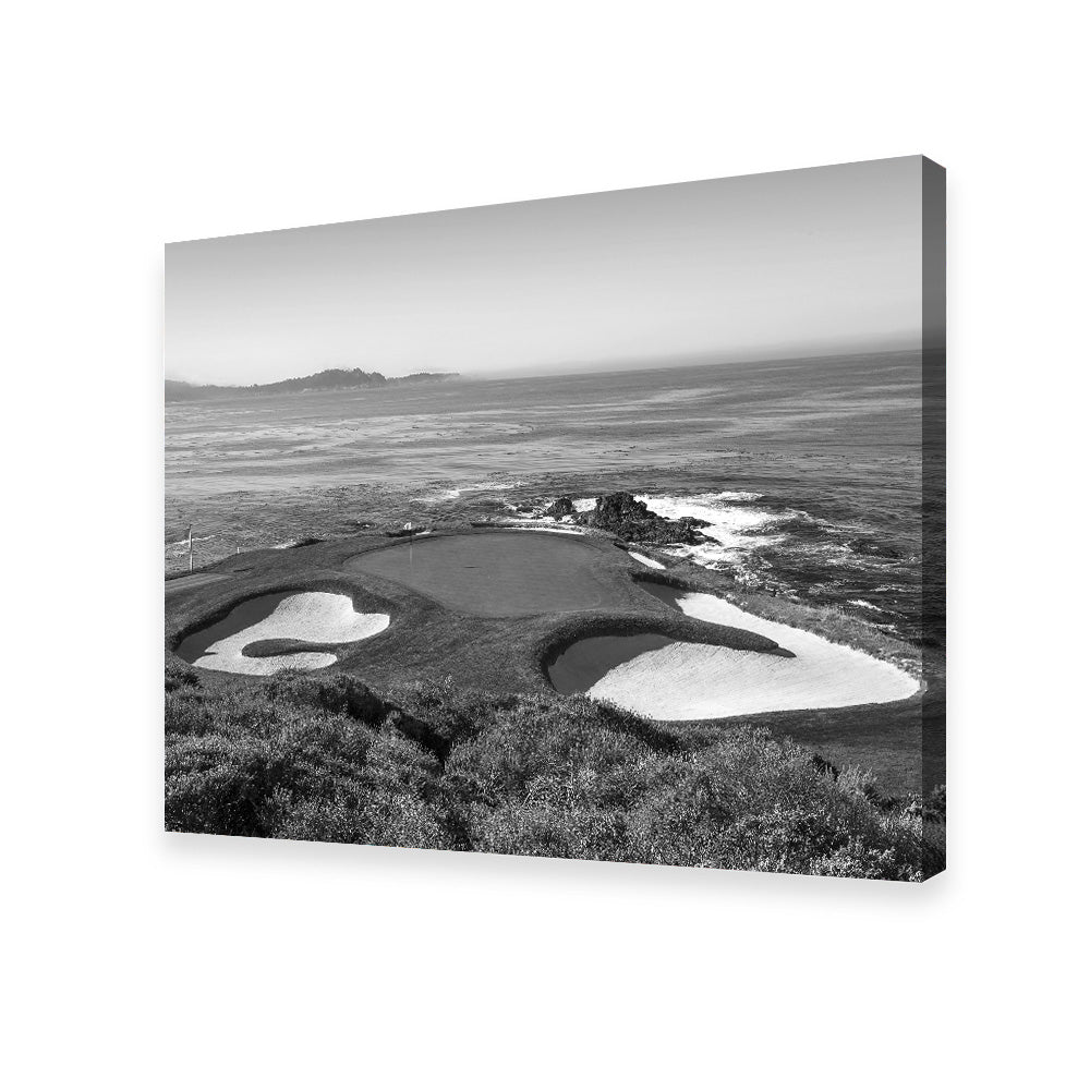 Pebble Beach Grayscale Wall Art