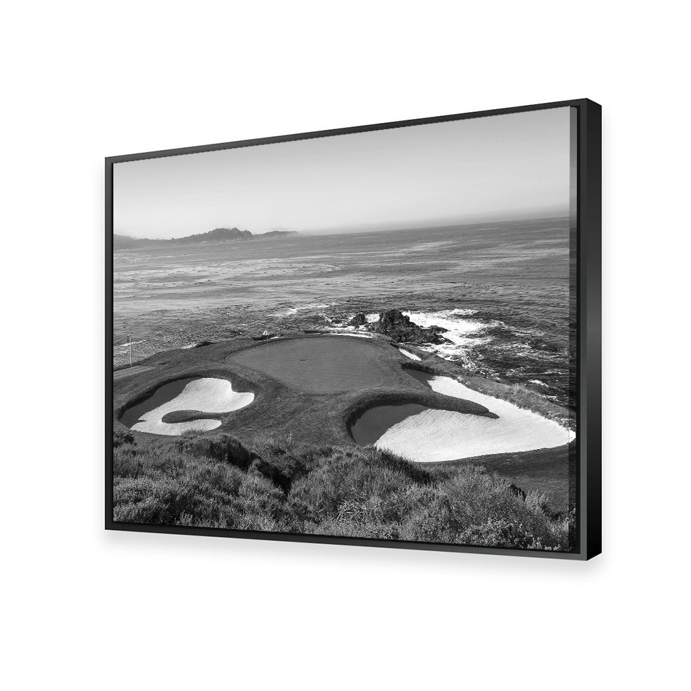 Pebble Beach Grayscale Wall Art