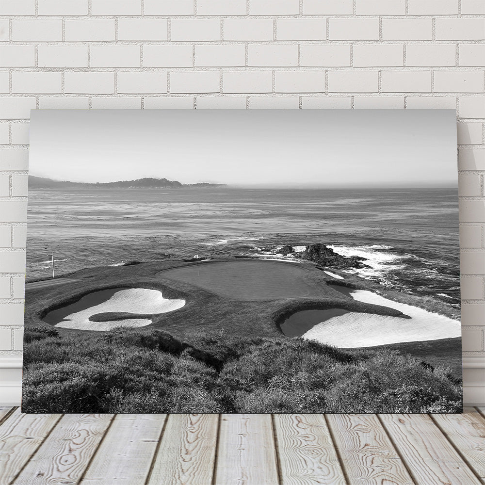 Pebble Beach Grayscale Wall Art