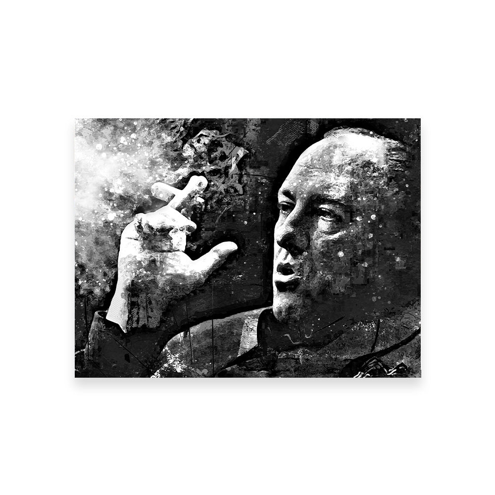 Tony Soprano Grayscale Wall Art