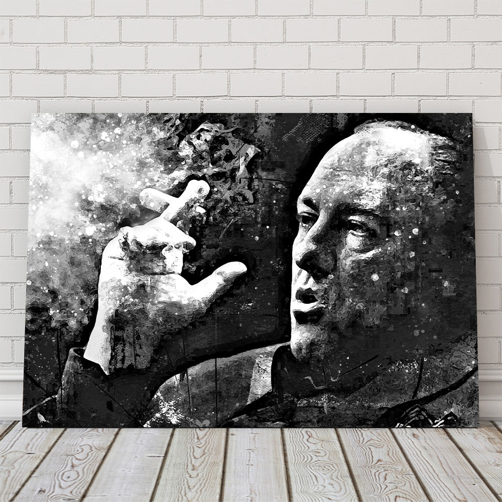Tony Soprano Grayscale Wall Art