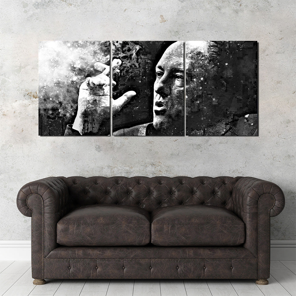 Tony Soprano Grayscale Wall Art