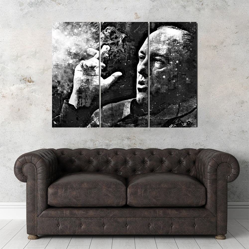 Tony Soprano Grayscale Wall Art