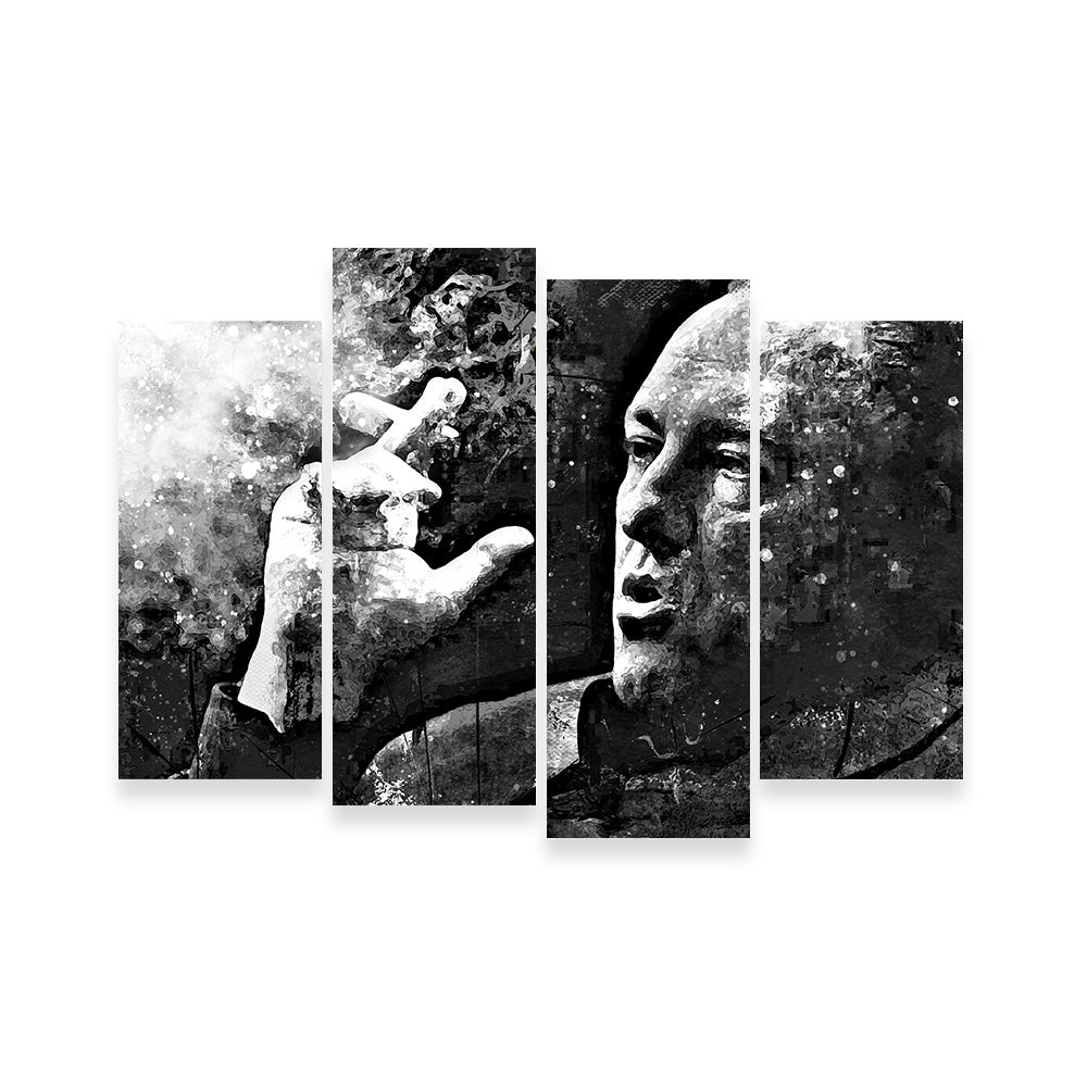 Tony Soprano Grayscale Wall Art