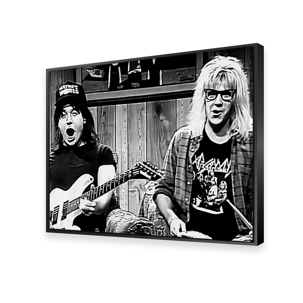 Wayne's World Grayscale Wall Art