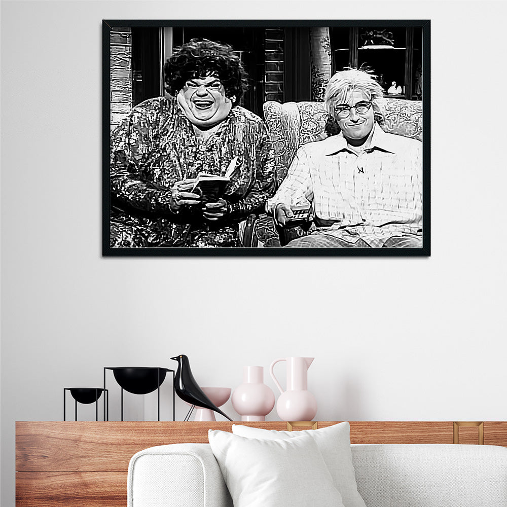 Zagat's with Hank & Beverly Gelfand Grayscale Wall Art
