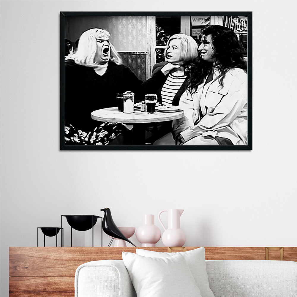 Lay Off Me I'm Starving Grayscale Wall Art