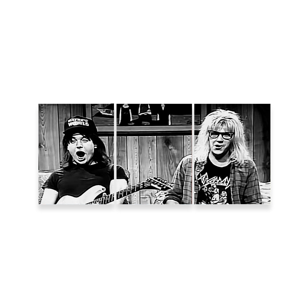 Wayne's World Grayscale Wall Art