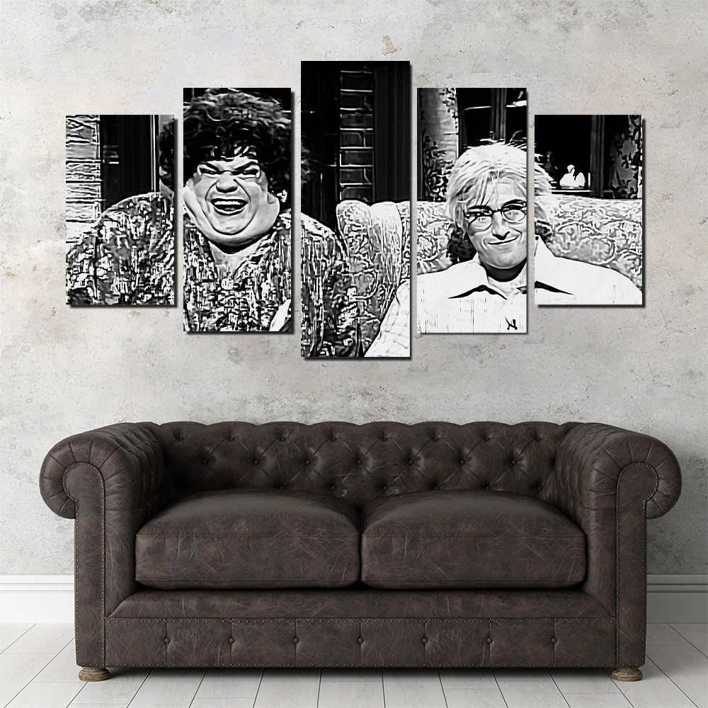 Zagat's with Hank & Beverly Gelfand Grayscale Wall Art