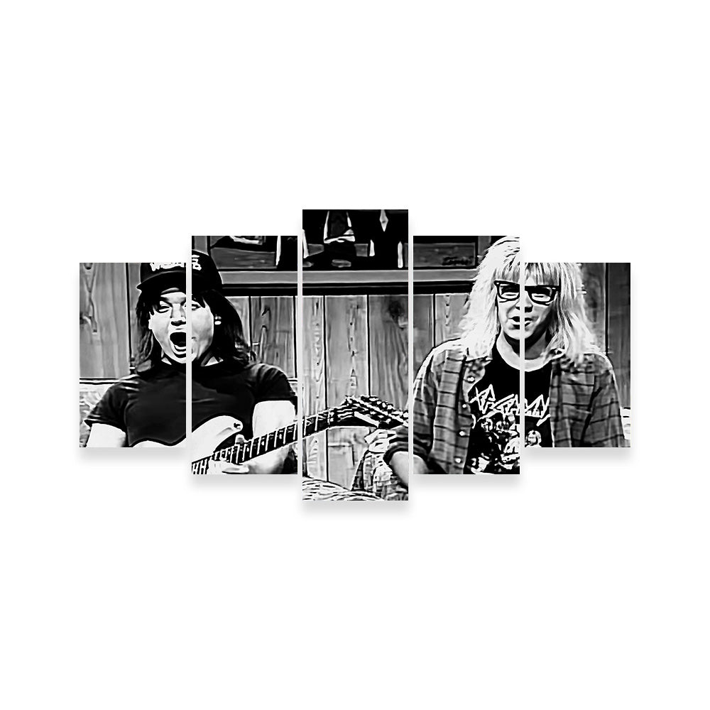 Wayne's World Grayscale Wall Art