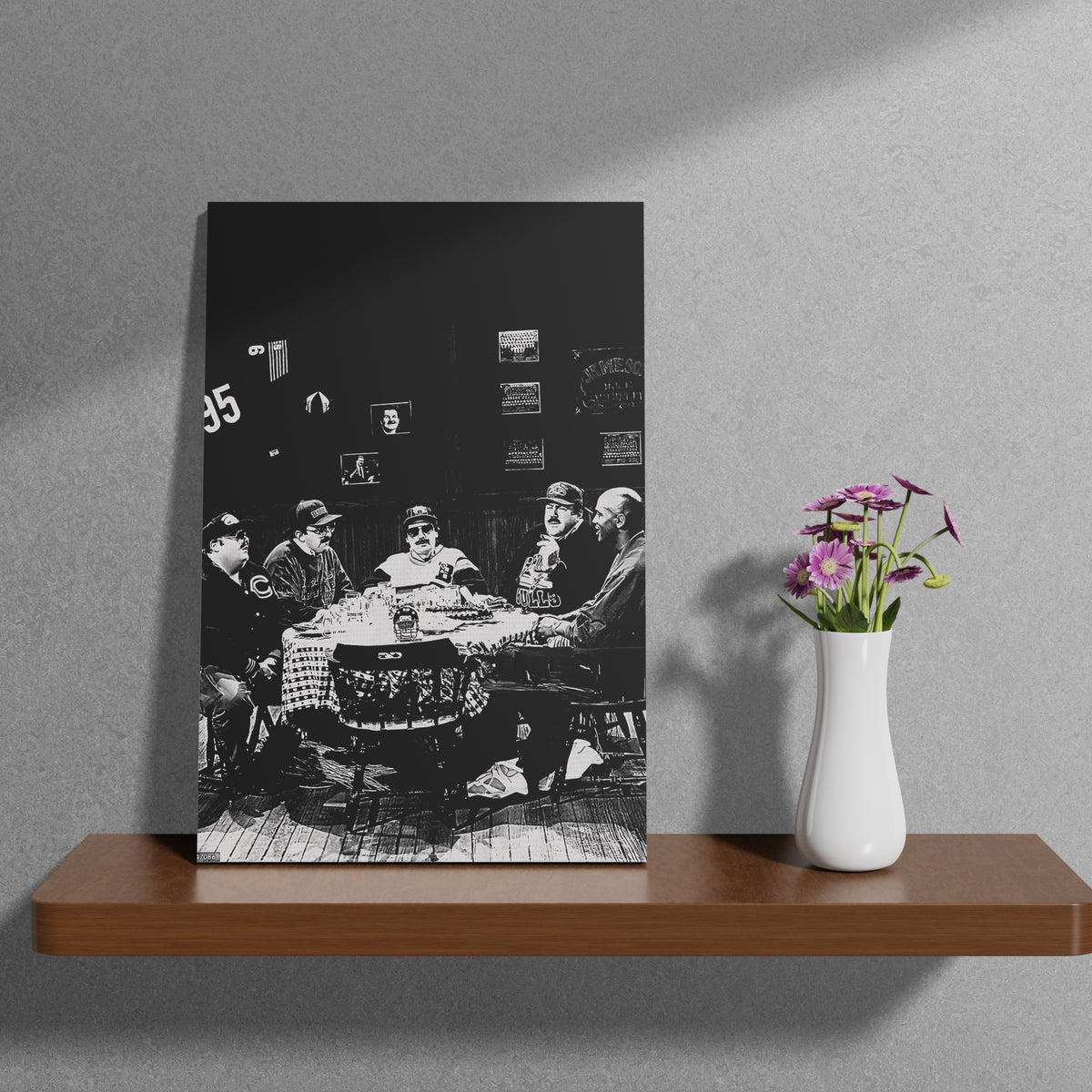 Da Bears Grayscale Wall Art