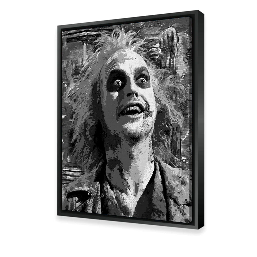 Beetlejuice Grayscale Wall Art
