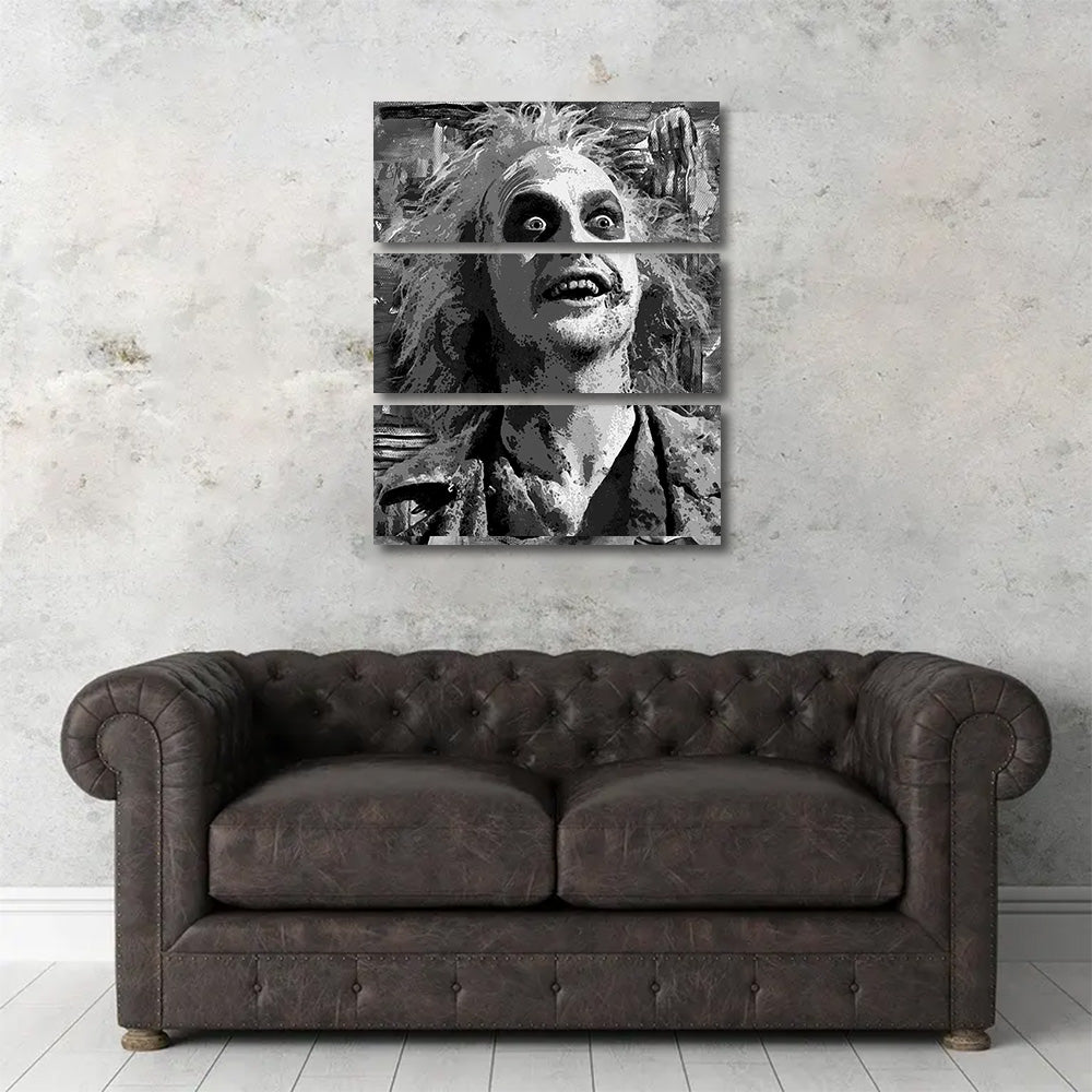 Beetlejuice Grayscale Wall Art