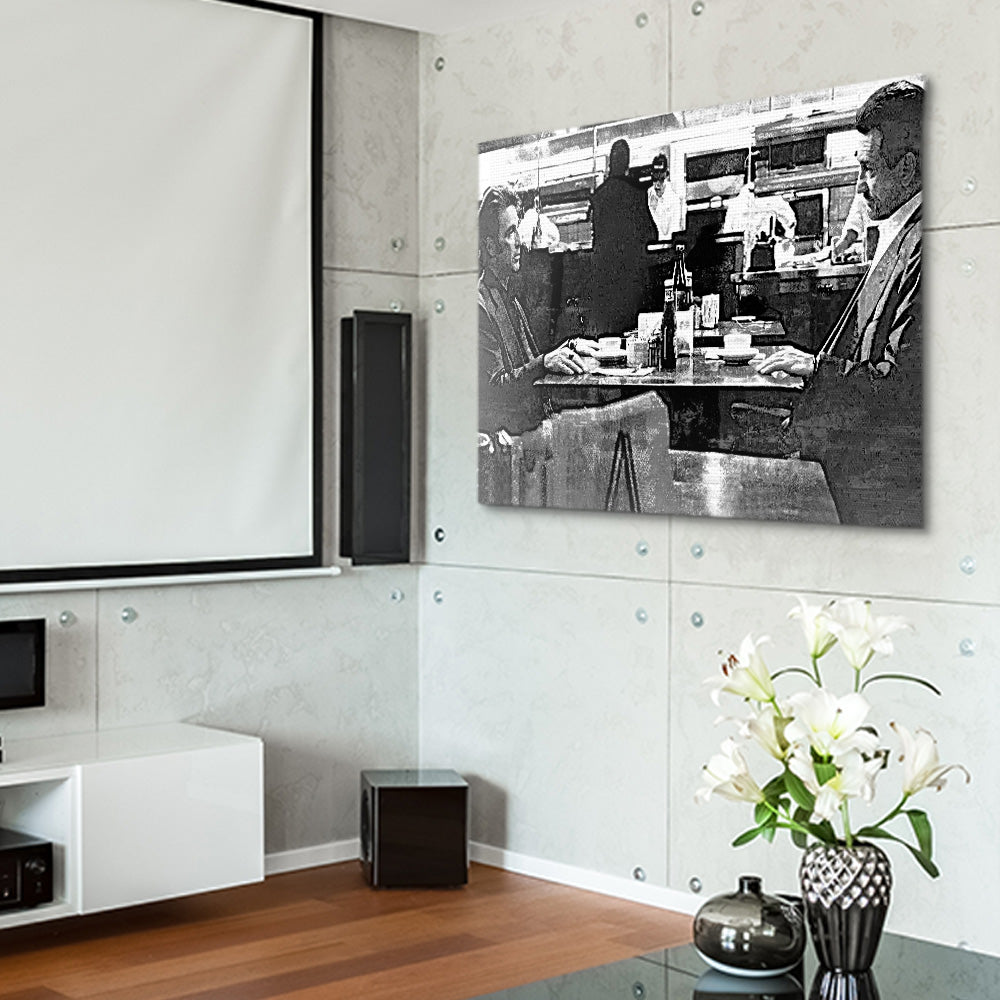 Heat - The Meeting Grayscale Wall Art
