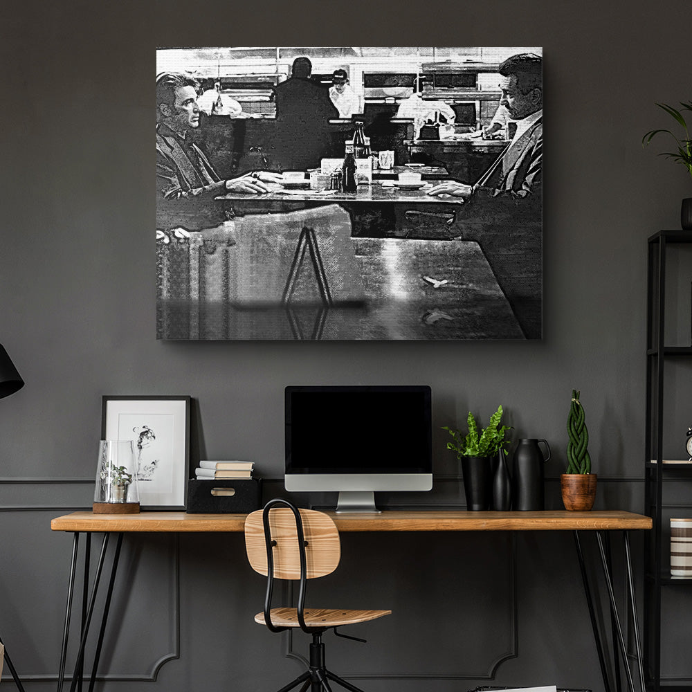 Heat - The Meeting Grayscale Wall Art