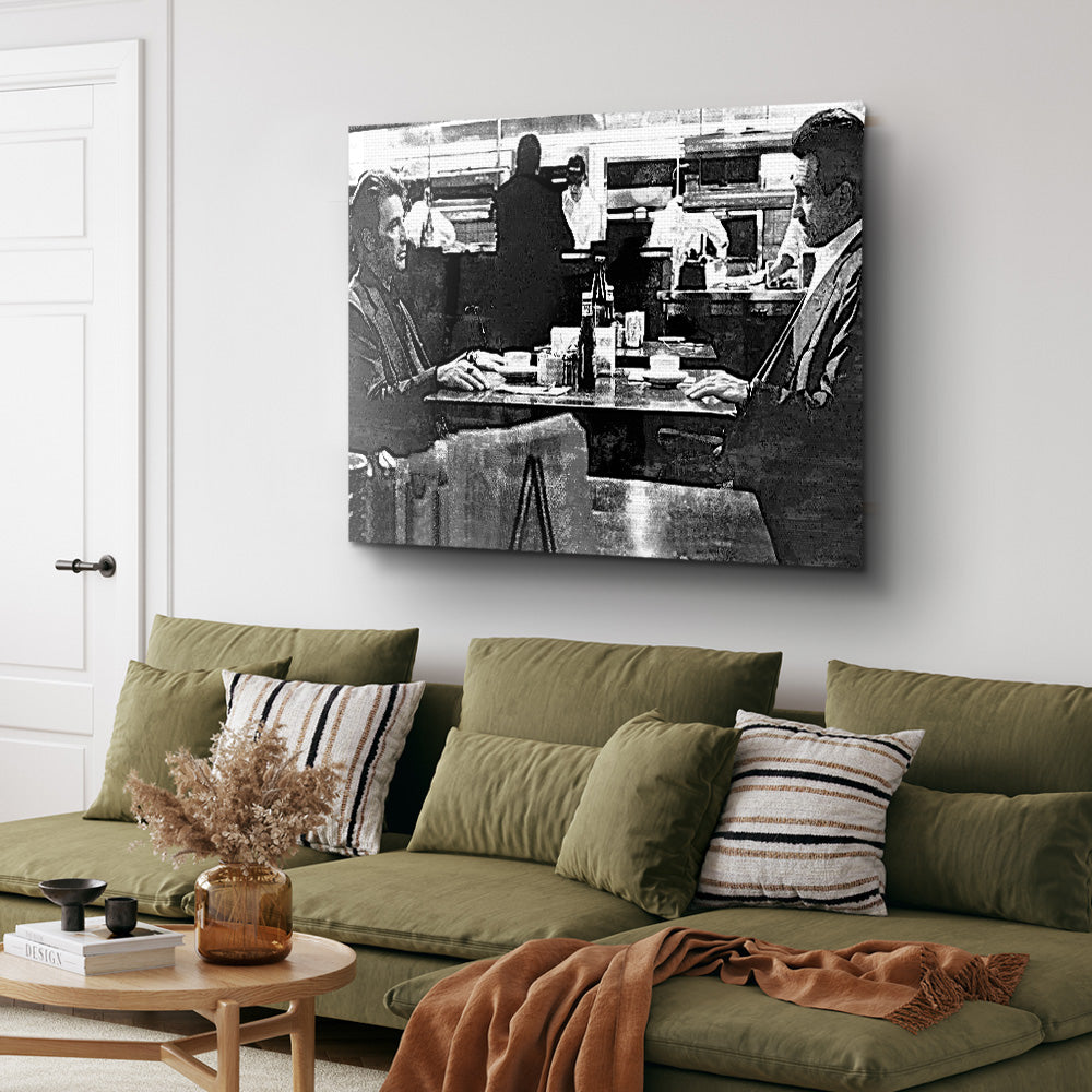 Heat - The Meeting Grayscale Wall Art