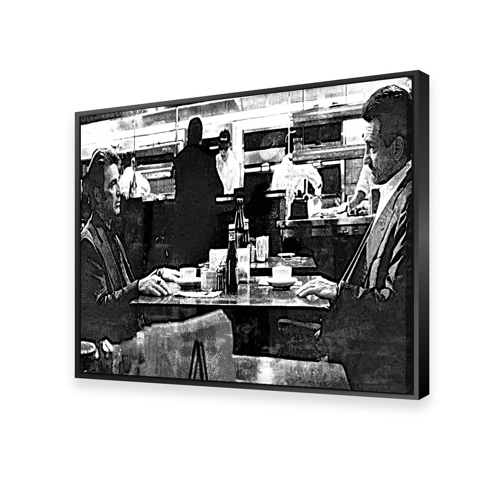 Heat - The Meeting Grayscale Wall Art