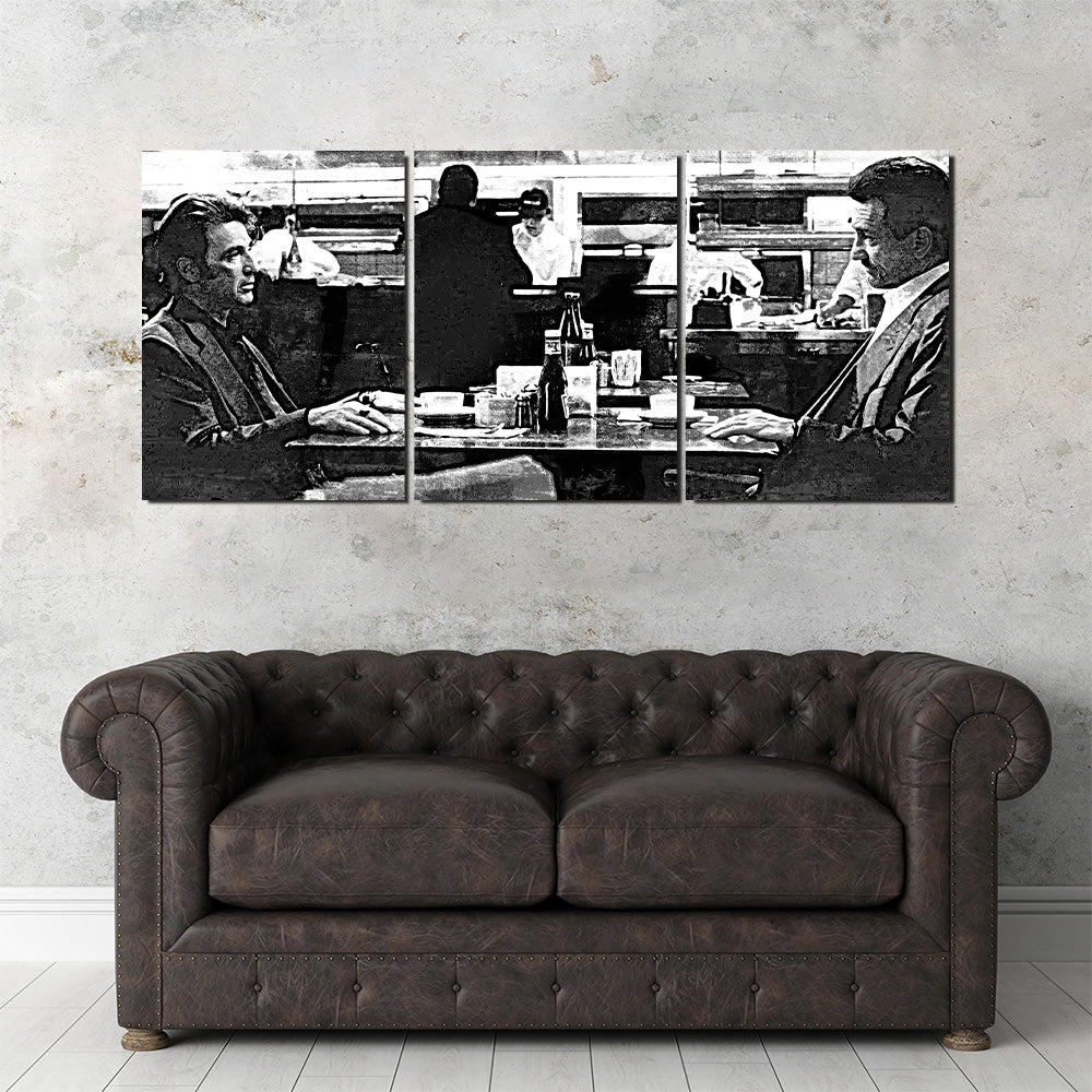 Heat - The Meeting Grayscale Wall Art