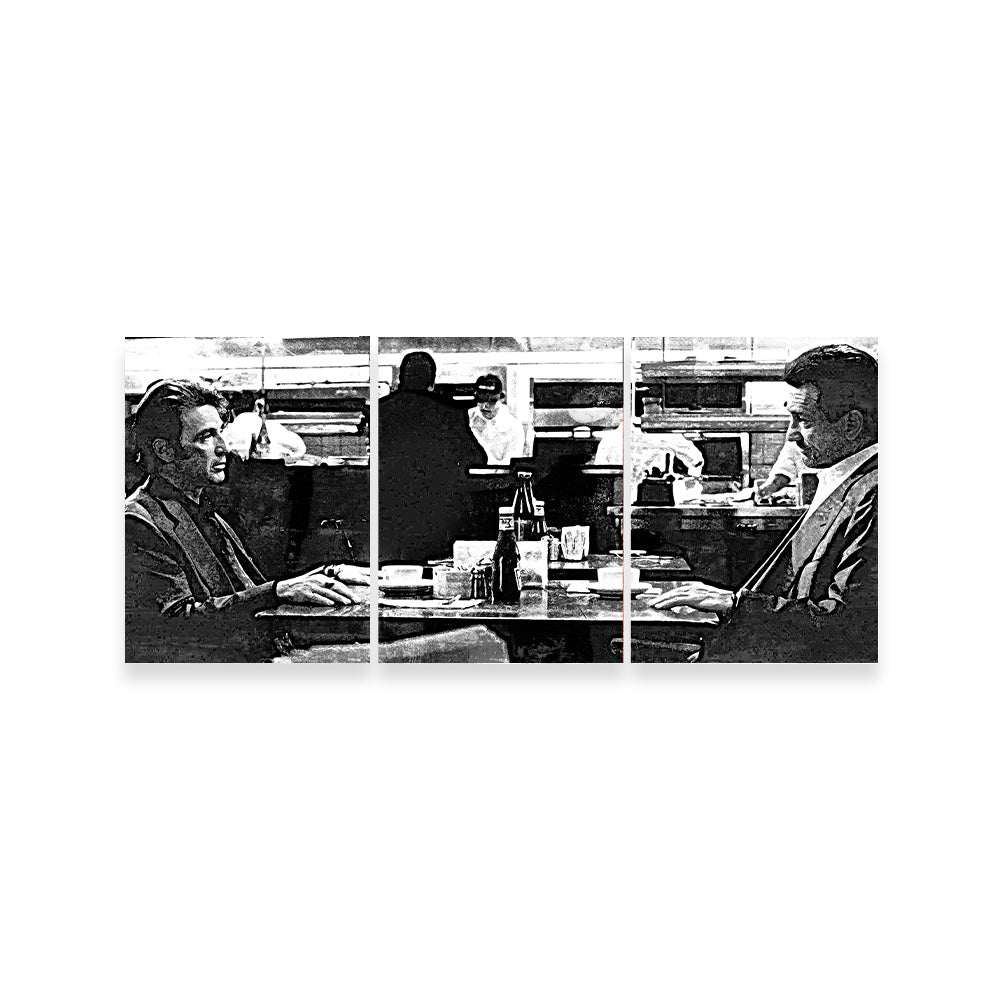 Heat - The Meeting Grayscale Wall Art
