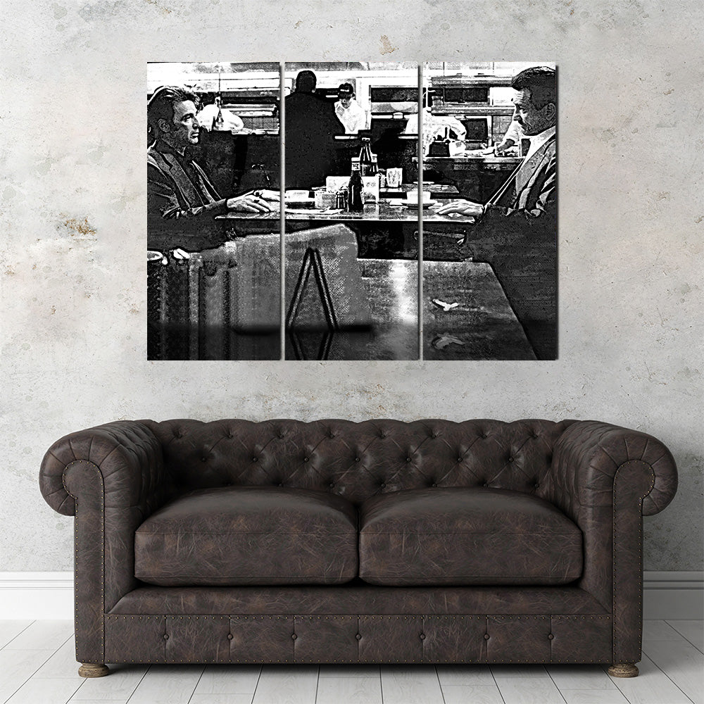 Heat - The Meeting Grayscale Wall Art
