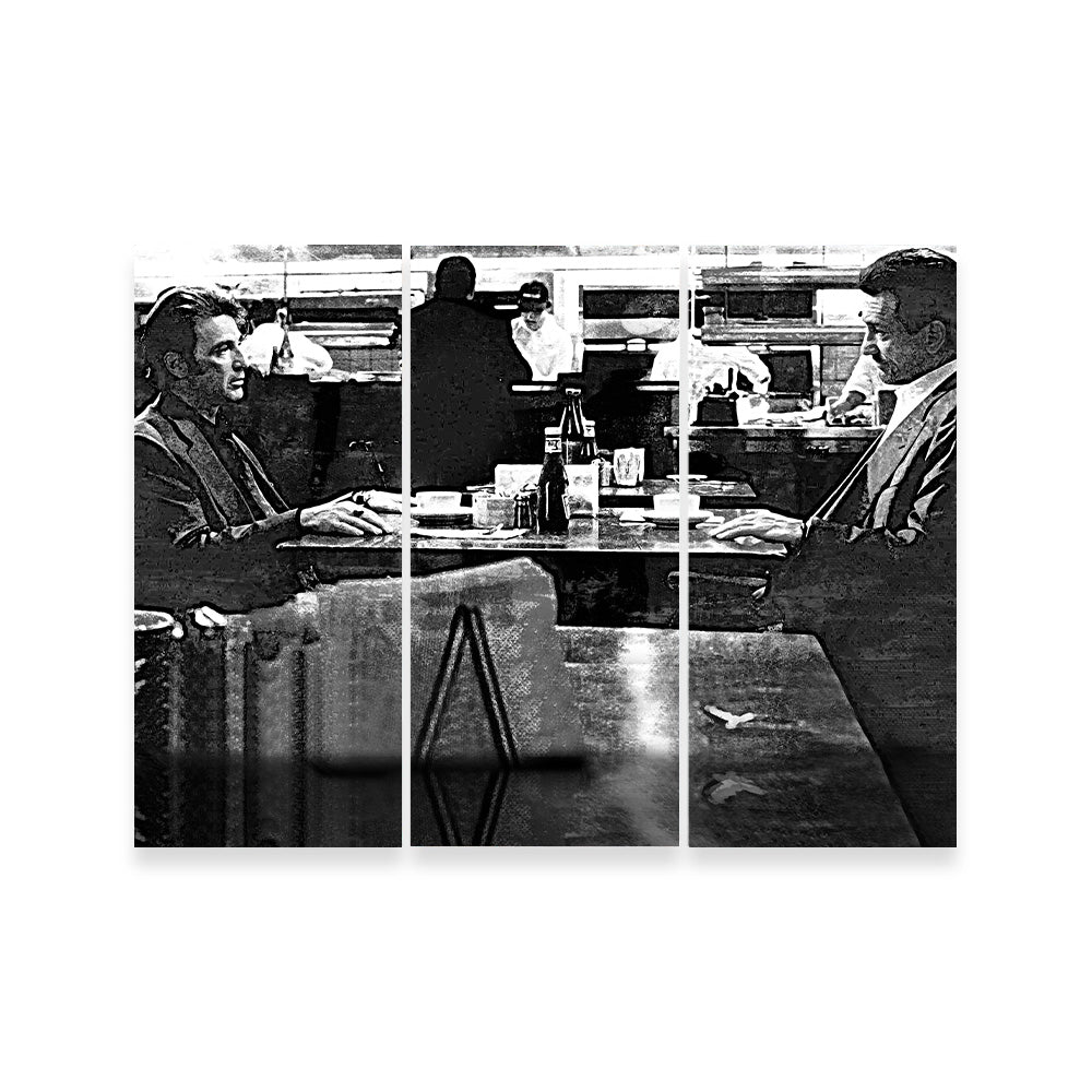 Heat - The Meeting Grayscale Wall Art
