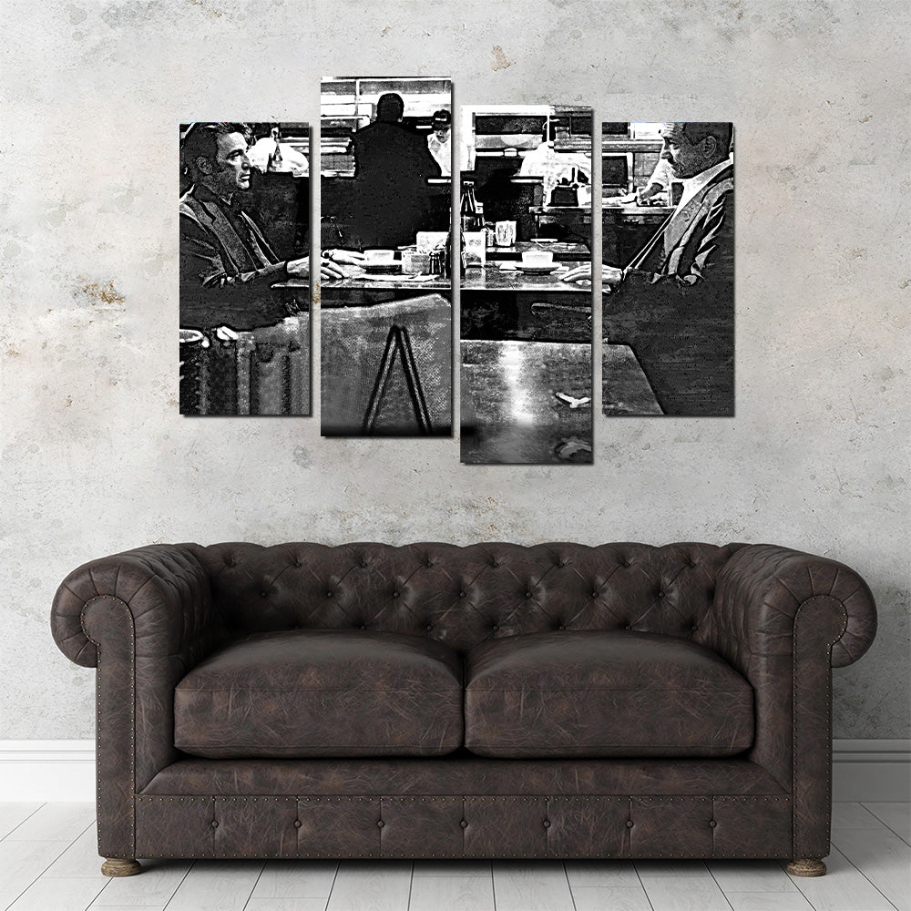 Heat - The Meeting Grayscale Wall Art