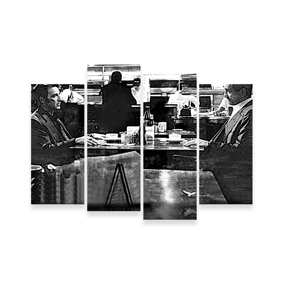Heat - The Meeting Grayscale Wall Art