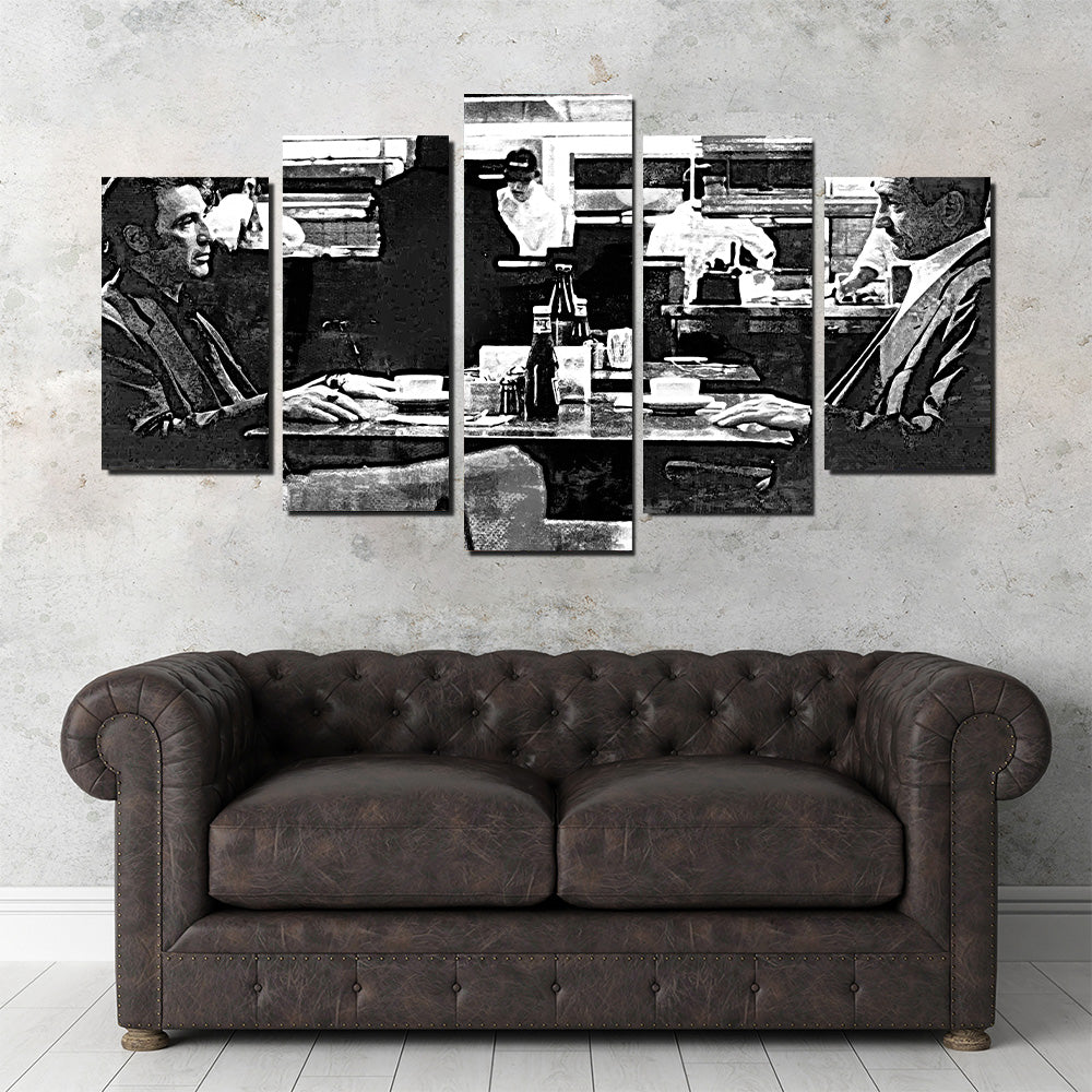 Heat - The Meeting Grayscale Wall Art