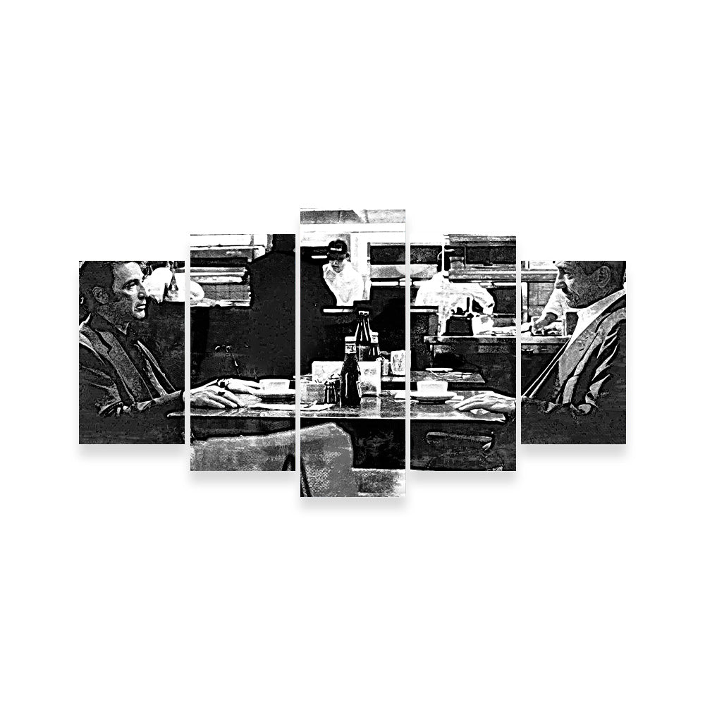 Heat - The Meeting Grayscale Wall Art