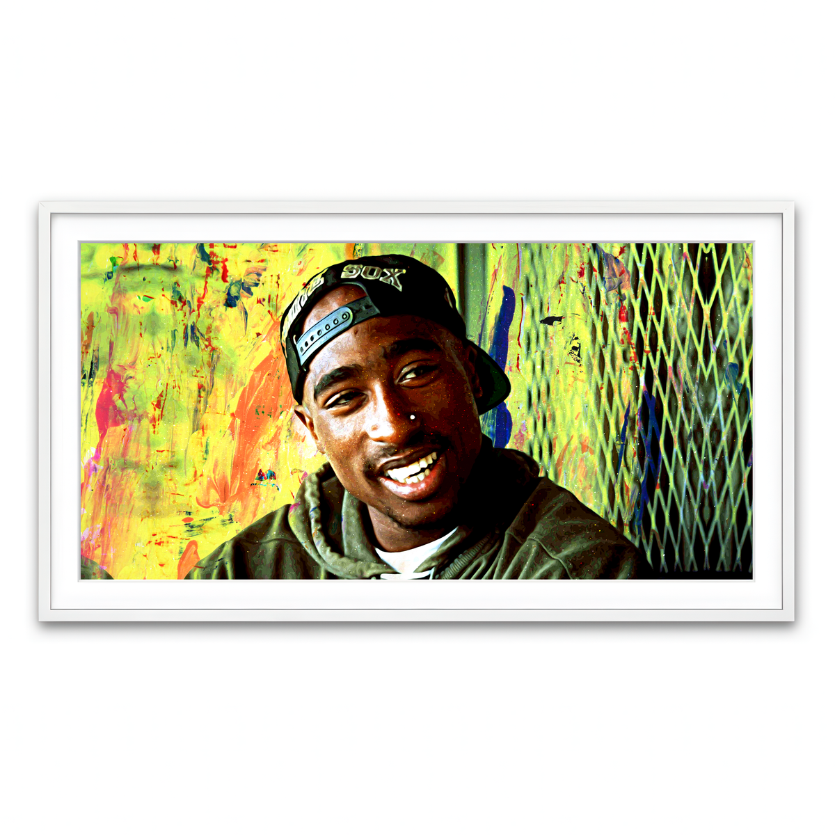Framed Print 2x1 White