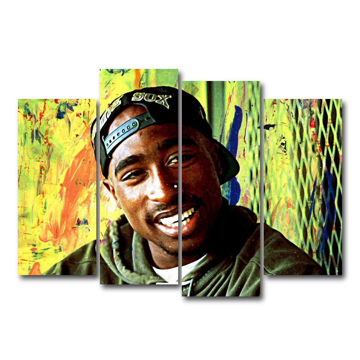 AUTO-MOCKUP WHITE | 2pac | 4 Piece | Gallery Wrapped | group=4_normal