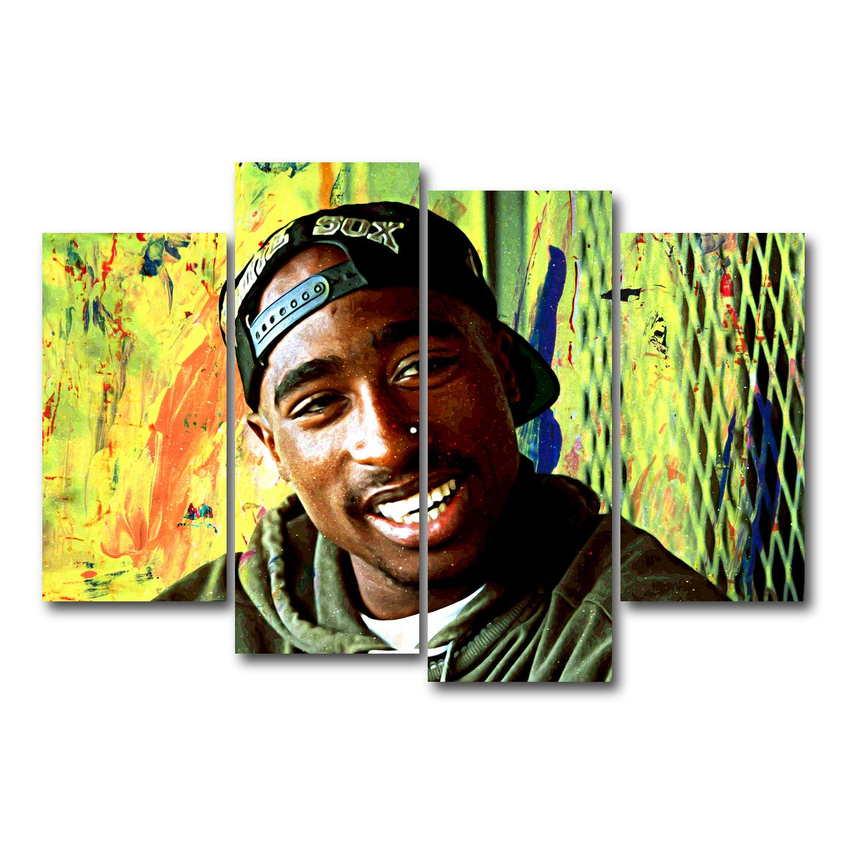 AUTO-MOCKUP WHITE | 2pac | 4 Piece | Gallery Wrapped | group=4_short