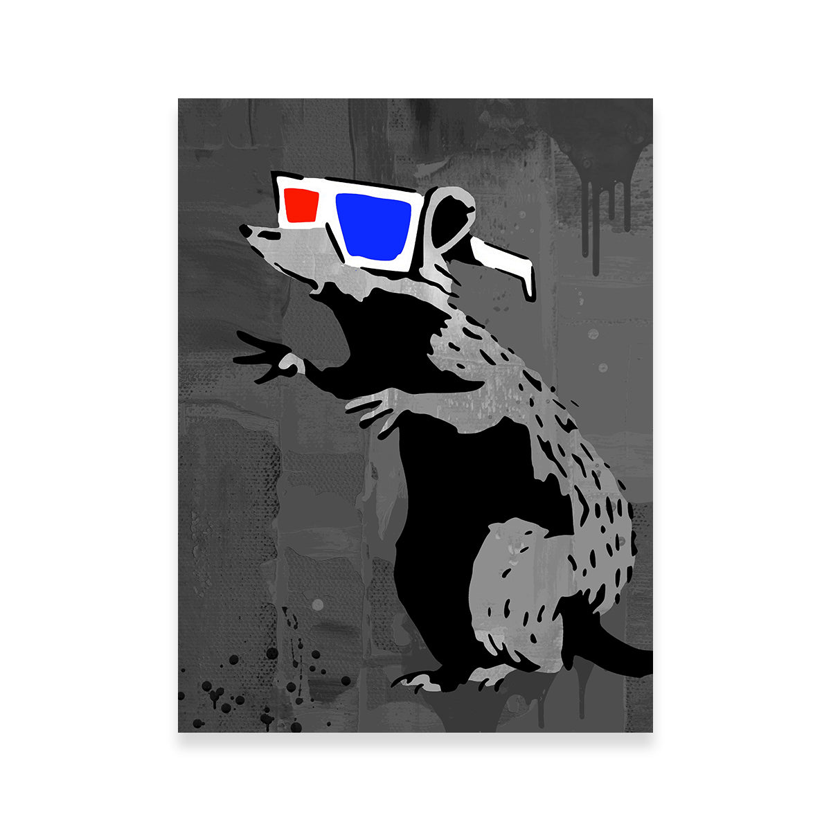 3D Rat Wall Art