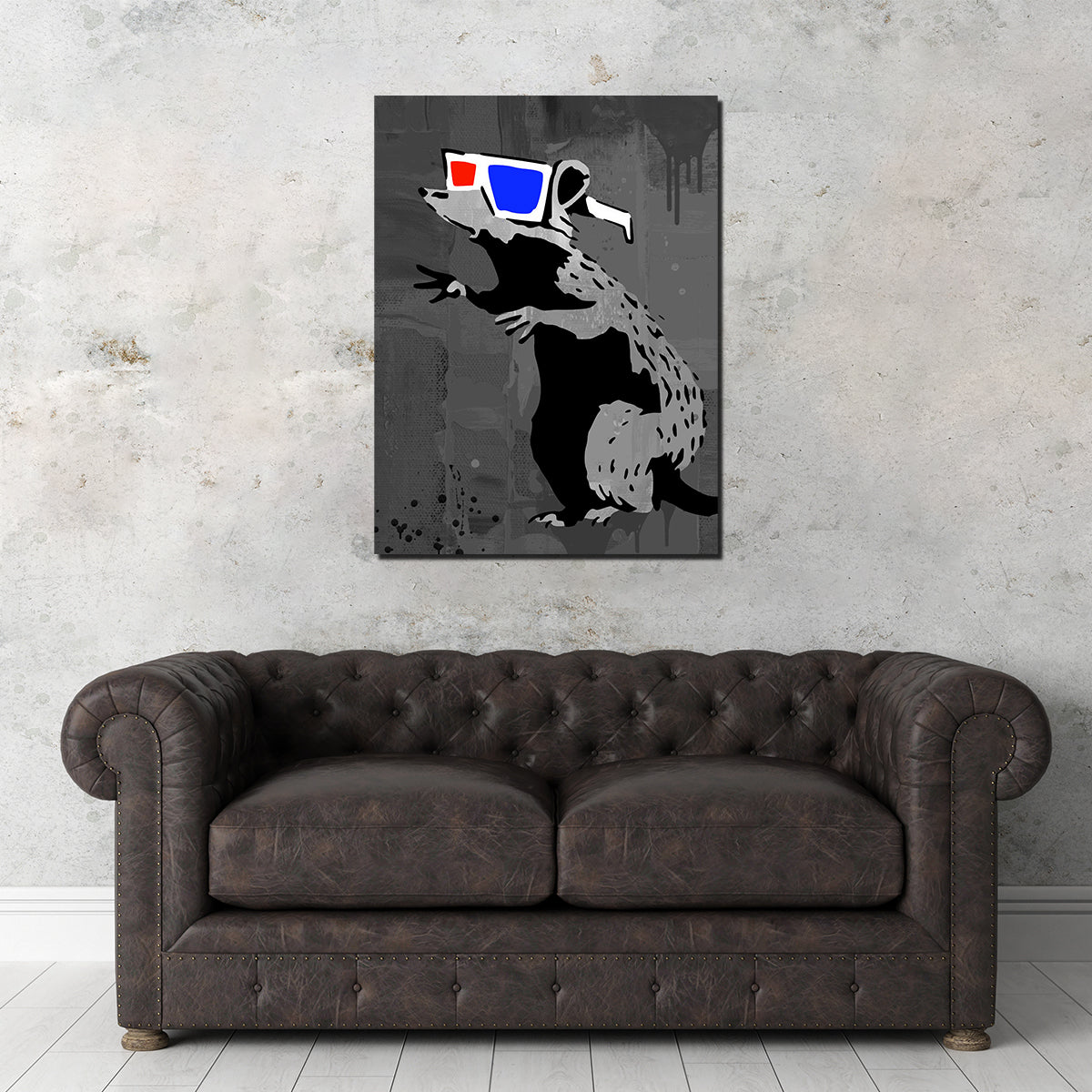 3D Rat Wall Art