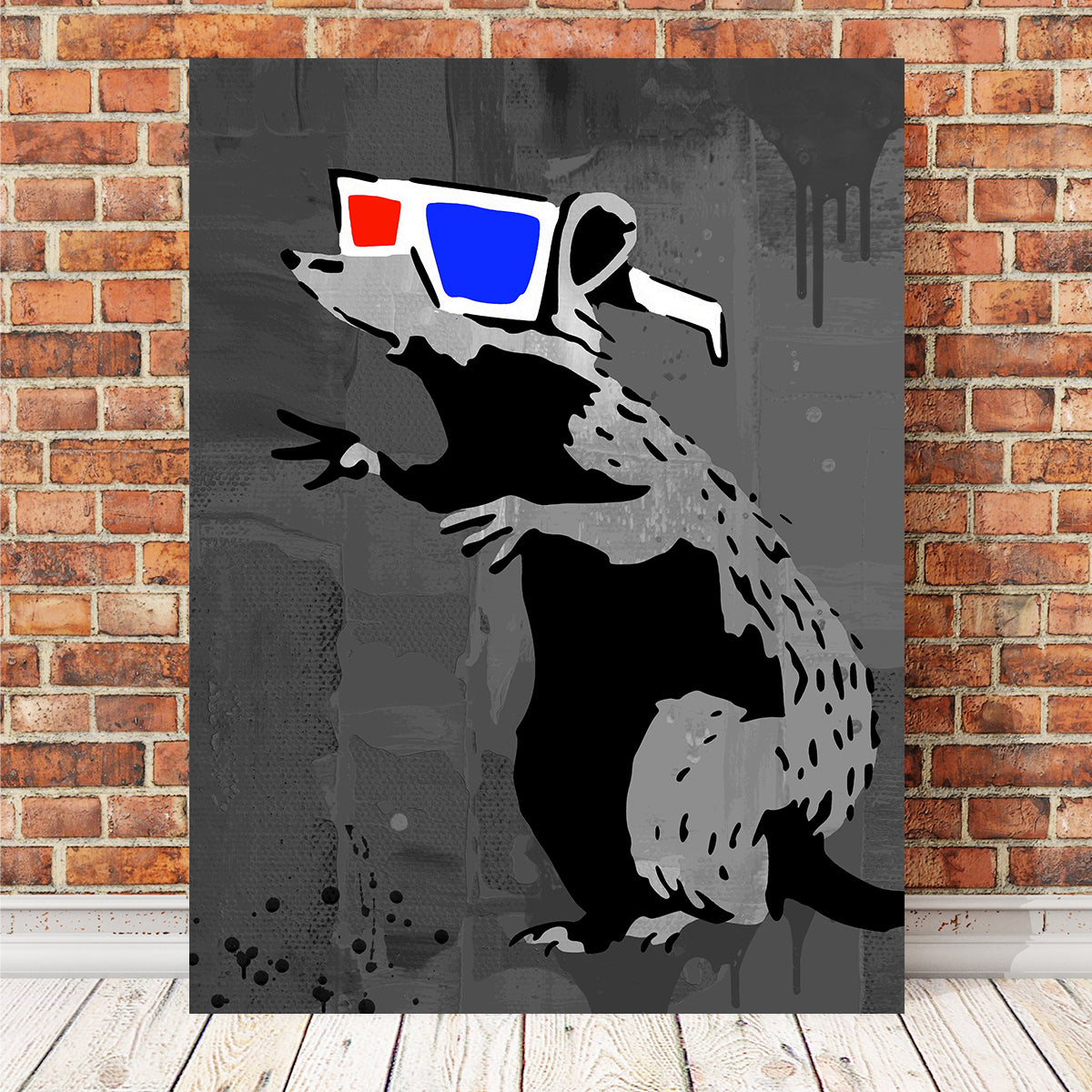 3D Rat Wall Art