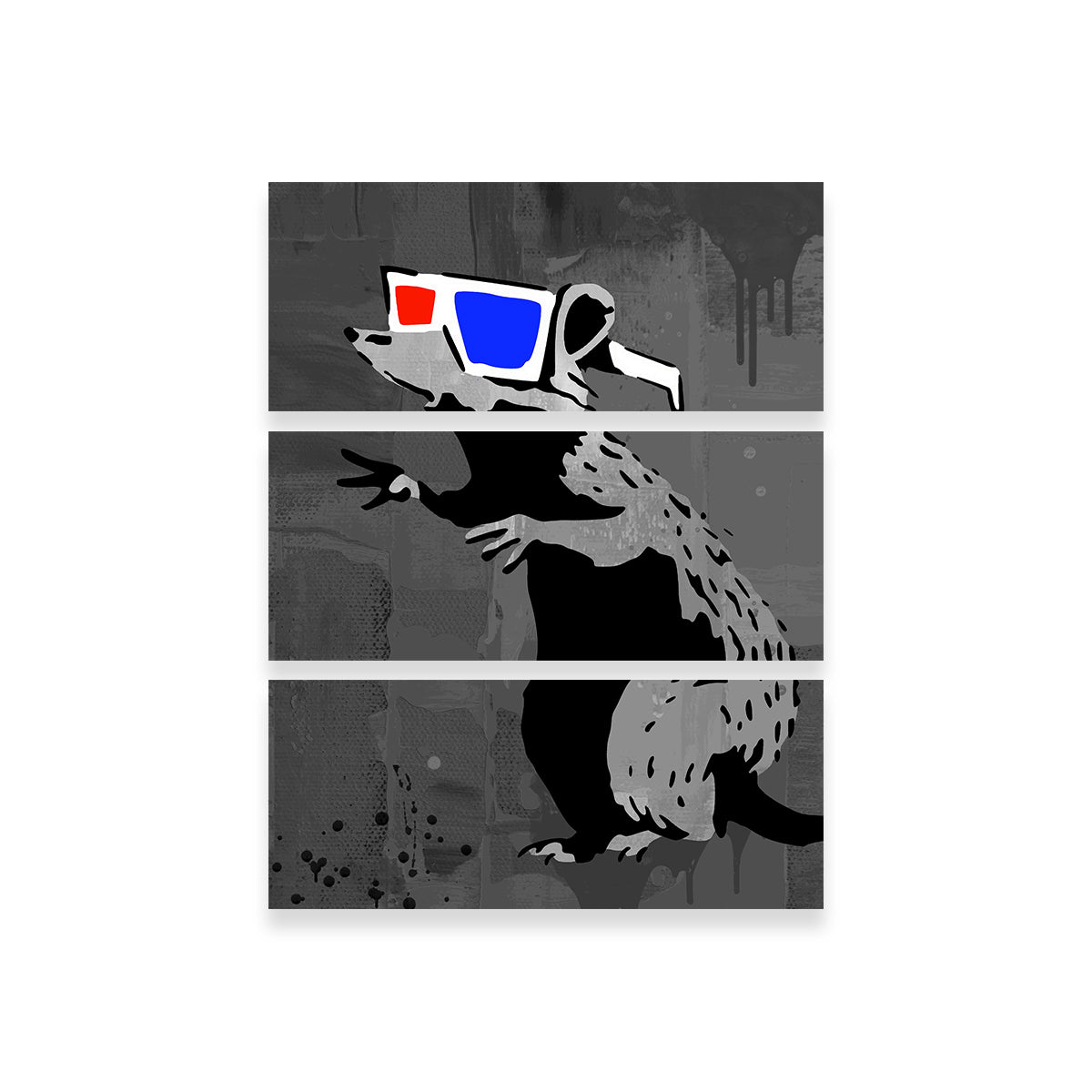 3D Rat Wall Art