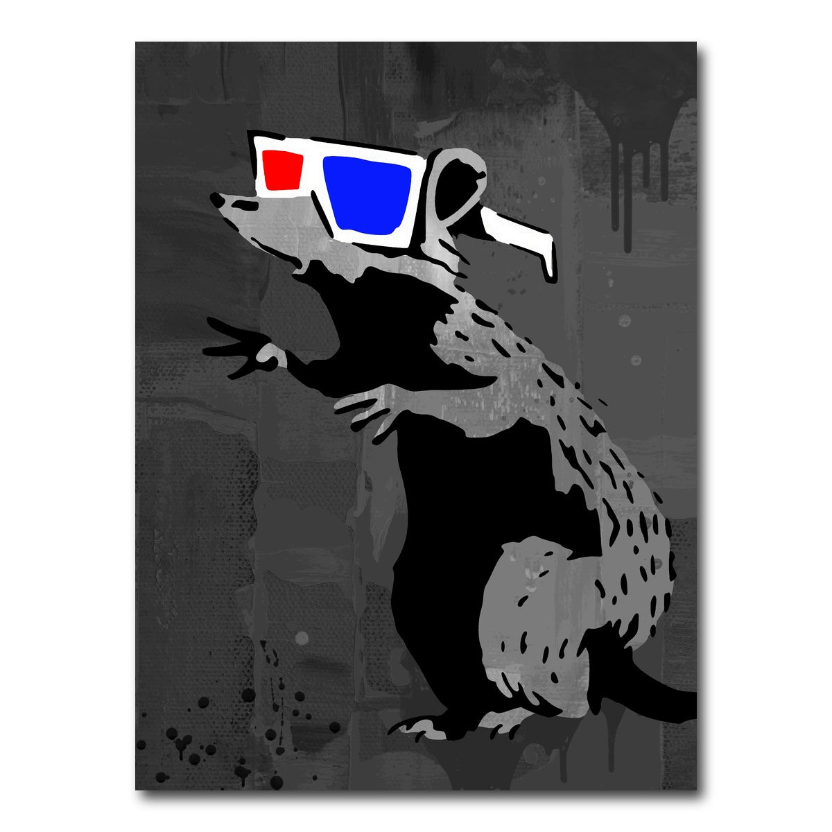 AUTO-MOCKUP WHITE | 3D rat | 1 Piece | Gallery Wrap Canvas | group=3x4