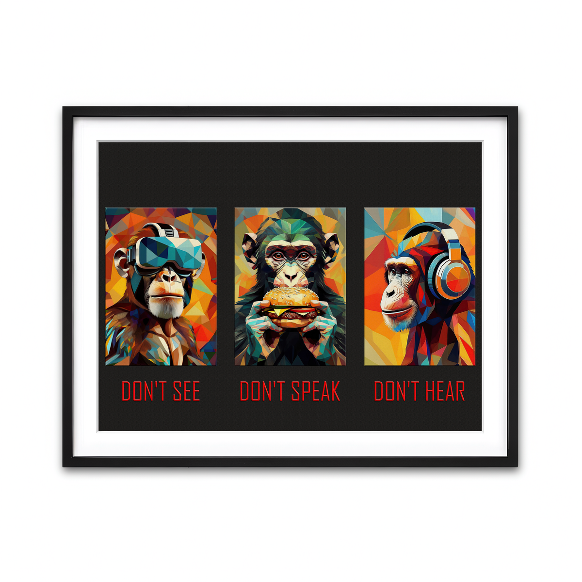 Framed Print 4x3 Black