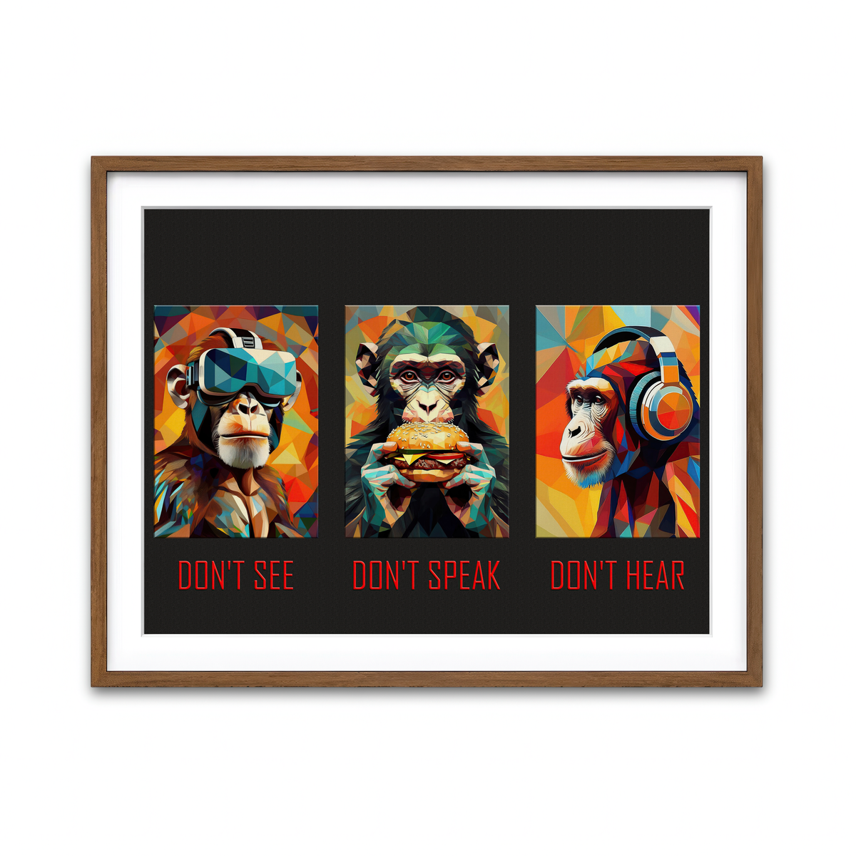 Framed Print 4x3 Walnut