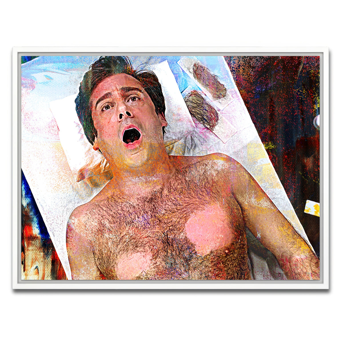 AUTO-MOCKUP WHITE | 40-Year-Old Virgin Waxing | 1 Piece | White Frame | group=4x3