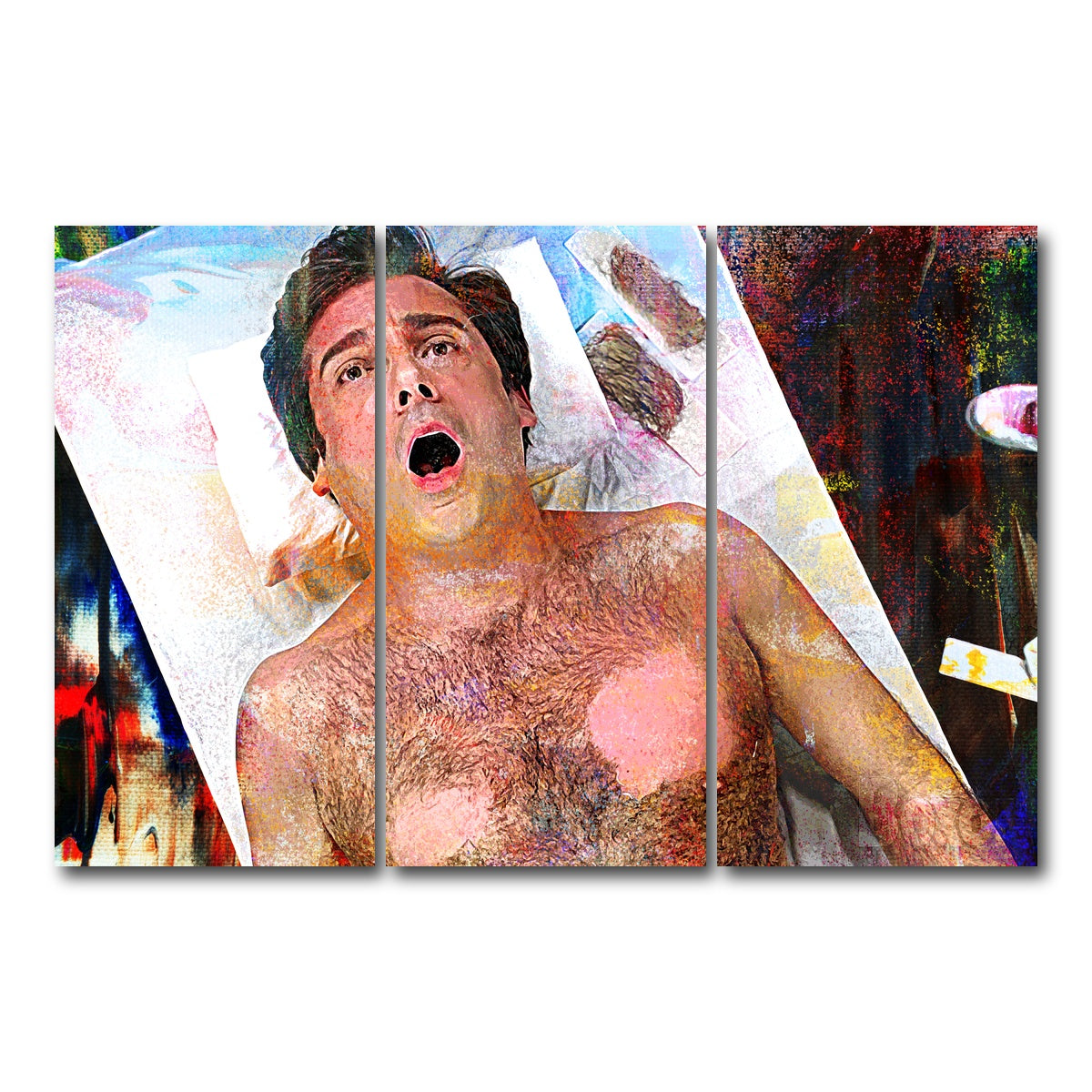 AUTO-MOCKUP WHITE | 40-Year-Old Virgin Waxing | 3 Piece | Gallery Wrapped | group=12x24