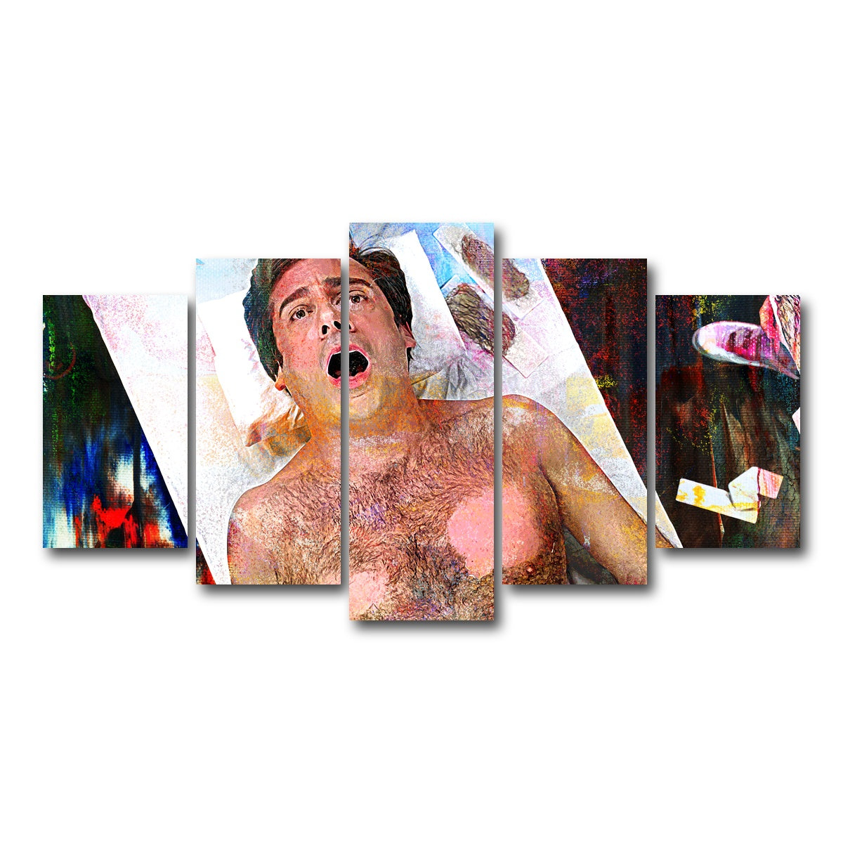 AUTO-MOCKUP WHITE | 40-Year-Old Virgin Waxing | 5 Piece | Gallery Wrapped | group=5_normal