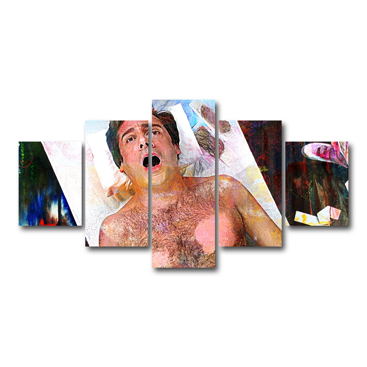 AUTO-MOCKUP WHITE | 40-Year-Old Virgin Waxing | 5 Piece | Gallery Wrapped | group=5_short