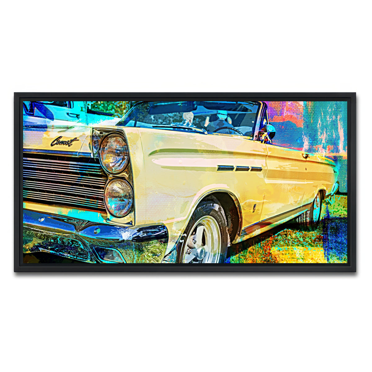 AUTO-MOCKUP WHITE | '65 Caliente Convertible | 1 Piece | Black Framed Canvas | group=2x1