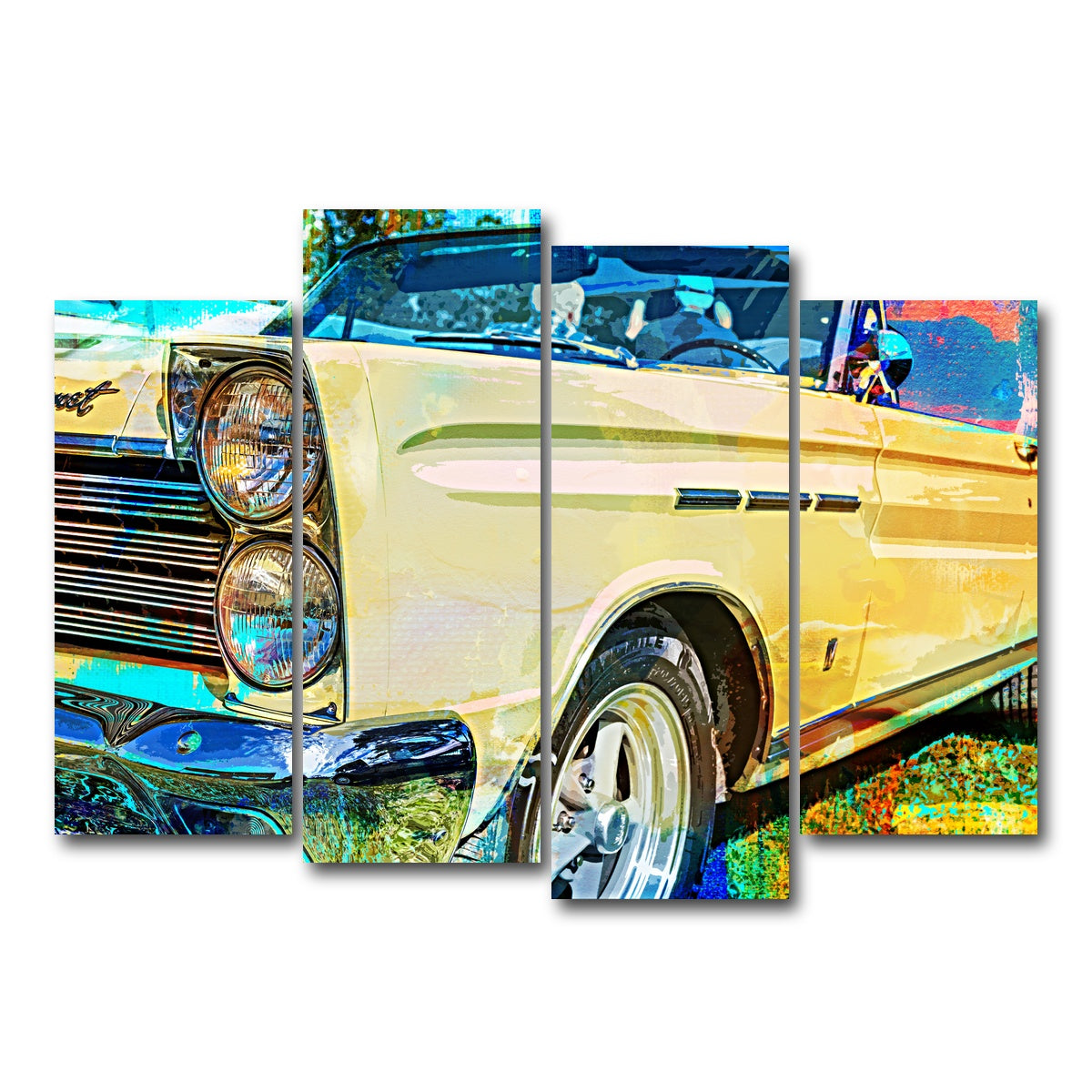 AUTO-MOCKUP WHITE | '65 Caliente Convertible | 4 Piece | Gallery Wrap Canvas | group=4_normal