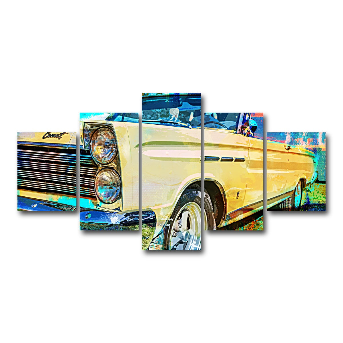 AUTO-MOCKUP WHITE | '65 Caliente Convertible | 5 Piece | Gallery Wrap Canvas | group=5_short