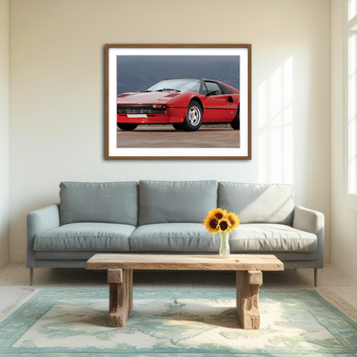 AUTO-MOCKUP ROOM | '77 Ferrari 308 GTS Wall Art