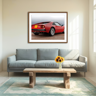 AUTO-MOCKUP ROOM | '77 Ferrari GTS Wall Art