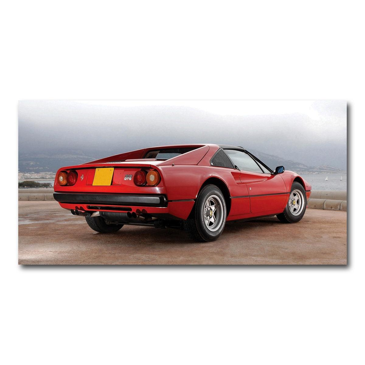 AUTO-MOCKUP WHITE | '77 Ferrari GTS | 1 Piece | Gallery Wrap Canvas | group=2x1